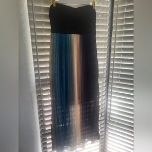 NWT Elegant Multicolor Strapless Dress